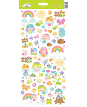 Doodlebug Design Fairy Garden Icons Stickers (7219) (DISCONTINUED)