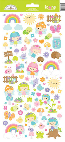 Doodlebug Design Fairy Garden Icons Stickers (7219) (DISCONTINUED)