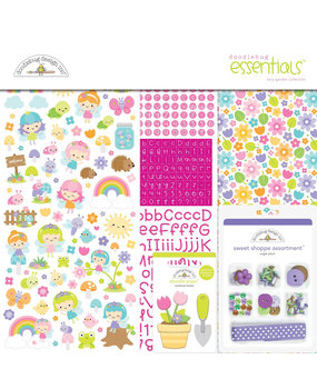 Doodlebug Design Fairy Garden12x12 Inch Essentials Kit (7235) (DISCONTINUED)