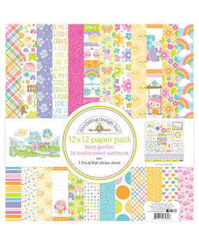 Doodlebug Design Fairy Garden 12x12 Inch Paper Pack (7234) (DISCONTINUED)
