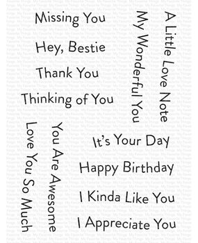 My Favorite Things Banner Day Sentiments Clear Stamps (CS-556) (OUTLET)