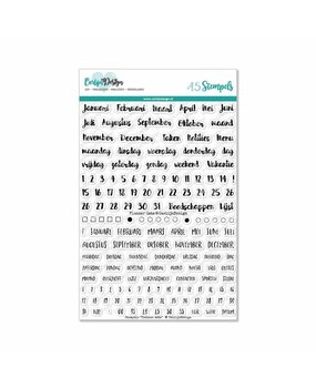 CarlijnDesign Clear Stamps Planner Data (CDST-0061) (DISCONTINUED)