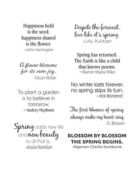 Spellbinders Spring Quotes Clear Stamps (STP-026) (OUTLET)