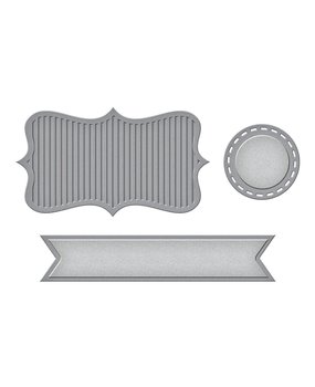 Spellbinders Sweet Confections Label and Banner Etched Dies (S4-1095) (OUTLET)