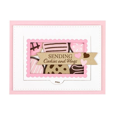 Spellbinders Sweet Confections Label and Banner Etched Dies (S4-1095) (OUTLET)