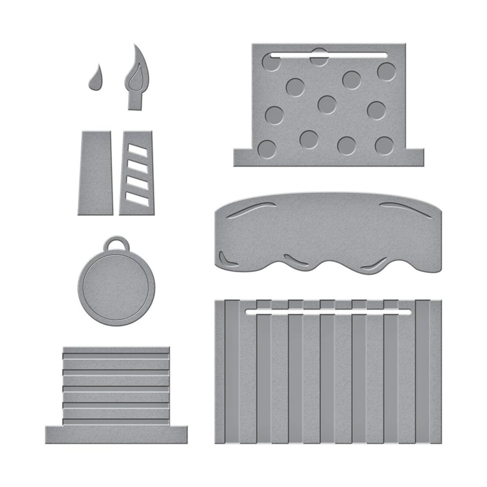 Spellbinders Layer Cake Surprise Etched Dies (S4-1099) (OUTLET)