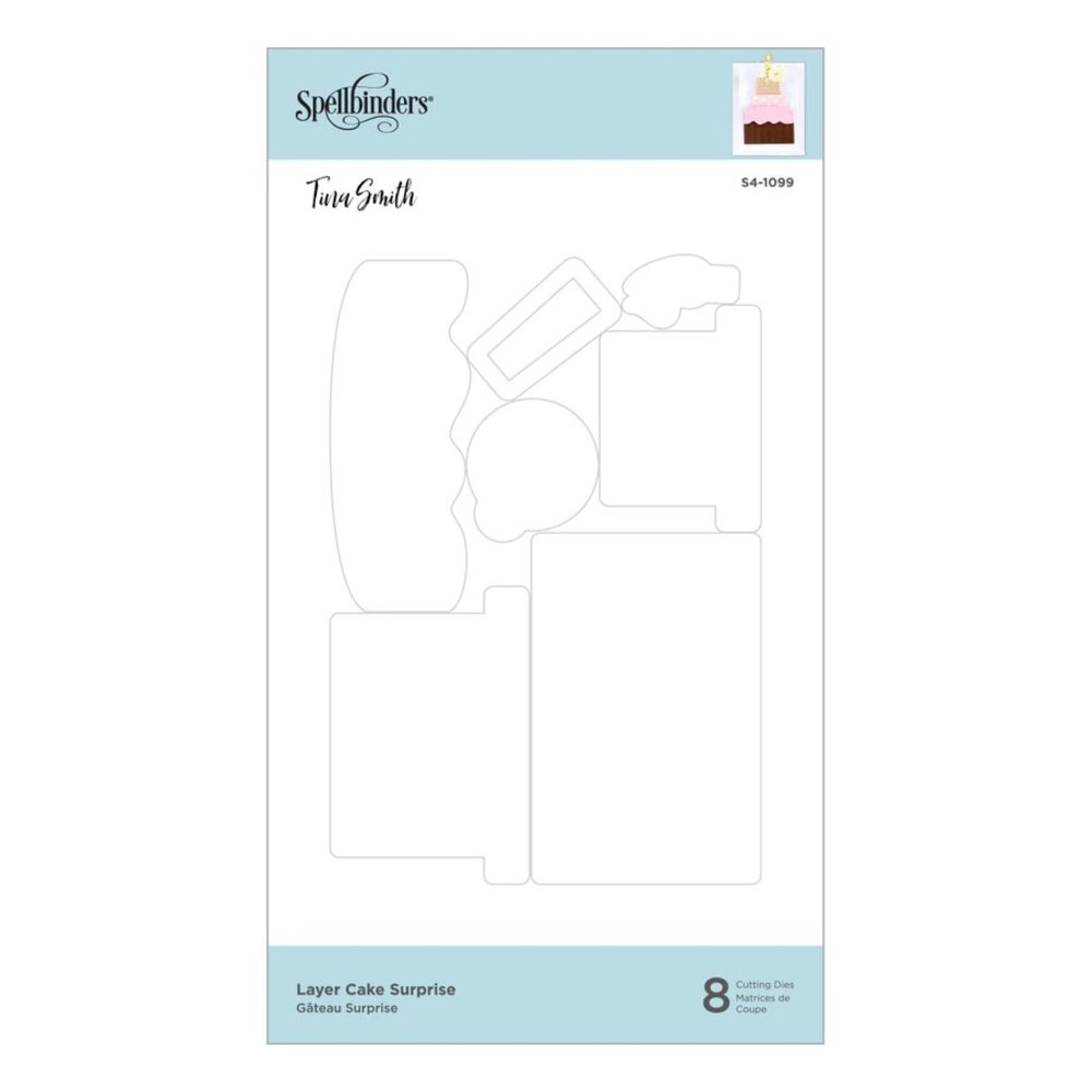 Spellbinders Layer Cake Surprise Etched Dies (S4-1099) (OUTLET)