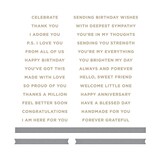 Spellbinders Mini Everyday Sentiments Glimmer Hot Foil Plate & Die Sets (GLP-260)