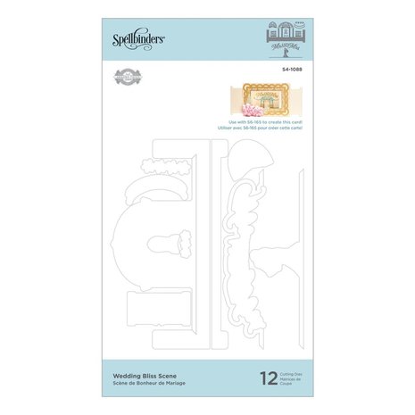 Spellbinders Wedded Bliss Scene Etched Dies (S4-1088) (OUTLET)