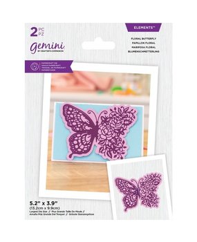 Gemini Floral Butterfly Elements Dies (GEM-MD-ELE-FLBU) (DISCONTINUED)