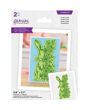Gemini Floral Hare Elements Dies (GEM-MD-ELE-FLHA) (OUTLET)