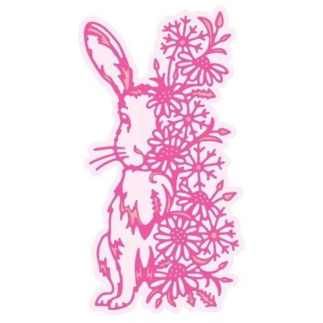 Gemini Floral Hare Elements Dies (GEM-MD-ELE-FLHA) (OUTLET)