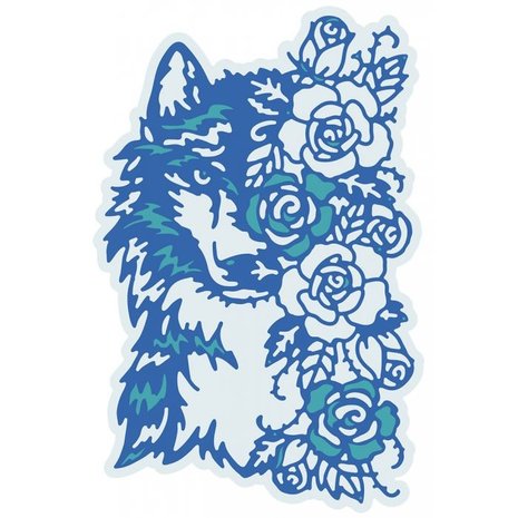 Gemini Floral Wolf Elements Dies (GEM-MD-ELE-FLWO) (OUTLET)