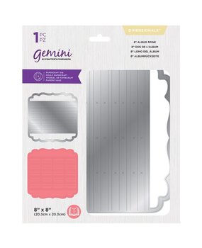 Gemini Album Spine 8 Inch Dimensionals Dies (GEM-MD-DIM-8ALB) (DISCONTINUED)