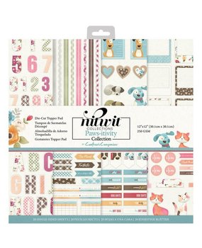 Crafter's Companion Pawsitivity 12x12 Inch Die-Cut Topper Pad (NIT-PAW-TOP12) (OUTLET)