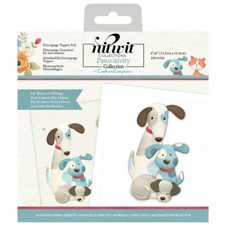 Crafter's Companion Pawsitivity For the Love of Dogs 6x6 Inch Die-Cut Dec. Topper Pad (NIT-PAW-DTP6DOG) (OUTLET) Crafter's Companion Pawsitivity For the Love of Dogs 6x6 Inch Die-Cut Dec. Topper Pad (NIT-PAW-DTP6DOG) (OUTLET)