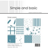 Simple and Basic Aqua 6x6 Inch Paper Pack (SBP506) (DISCONTINUED)