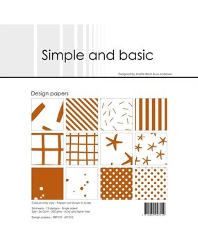 Simple and Basic Cognac 6x6 Inch Paper Pack (SBP510) (DISCONTINUED) Simple and Basic Cognac 6x6 Inch Paper Pack (SBP510) (DISCONTINUED)