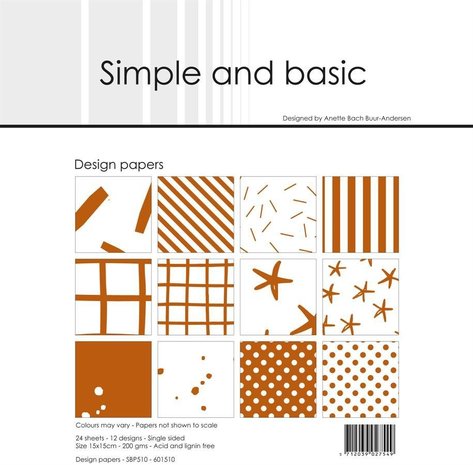 Simple and Basic Cognac 6x6 Inch Paper Pack (SBP510) (DISCONTINUED) Simple and Basic Cognac 6x6 Inch Paper Pack (SBP510) (DISCONTINUED)