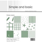 Simple and Basic Eucalyptus 6x6 Inch Paper Pack (SBP501) (DISCONTINUED)