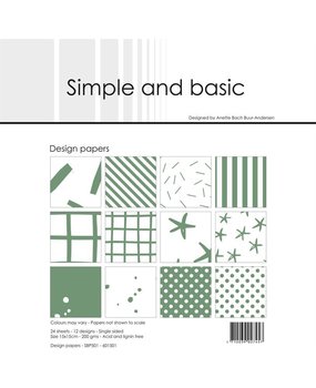 Simple and Basic Eucalyptus 6x6 Inch Paper Pack (SBP501) (DISCONTINUED)