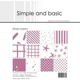 Simple and Basic Old Rose 6x6 Inch Paper Pack (SBP509) (DISCONTINUED)
