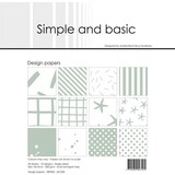 Simple and Basic Sage 6x6 Inch Paper Pack (SBP505) (OUTLET)