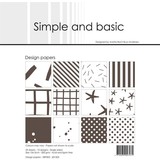 Simple and Basic Warm Grey 6x6 Inch Paper Pack (SBP503) (DISCONTINUED)