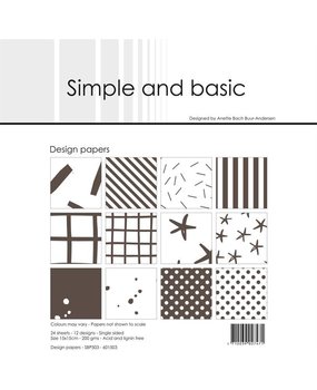 Simple and Basic Warm Grey 6x6 Inch Paper Pack (SBP503) (DISCONTINUED)