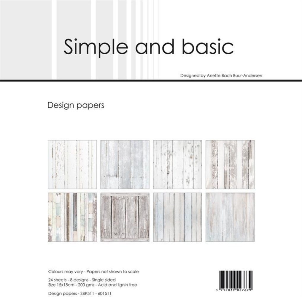Simple and Basic White Wood 6x6 Inch Paper Pack (SBP511) (DISCONTINUED) Simple and Basic White Wood 6x6 Inch Paper Pack (SBP511) (DISCONTINUED)
