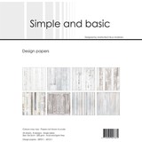 Simple and Basic White Wood 6x6 Inch Paper Pack (SBP511) (DISCONTINUED)