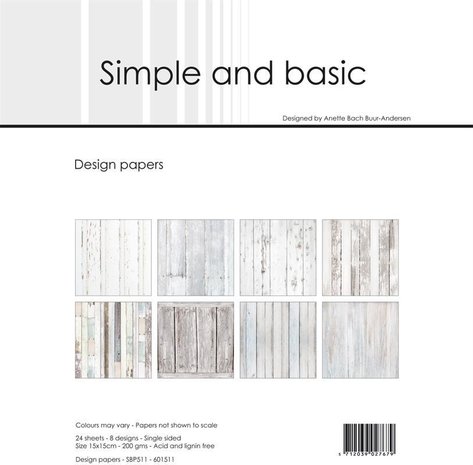 Simple and Basic White Wood 6x6 Inch Paper Pack (SBP511) (DISCONTINUED) Simple and Basic White Wood 6x6 Inch Paper Pack (SBP511) (DISCONTINUED)