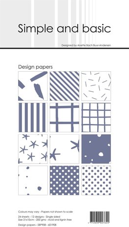 Simple and Basic Eggplant Slim Paper Pack (SBP908) (DISCONTINUED)