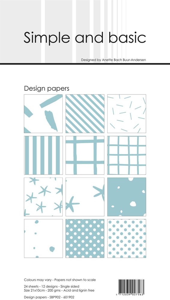 Simple and Basic Mint Slim Paper Pack (SBP902) (OUTLET)