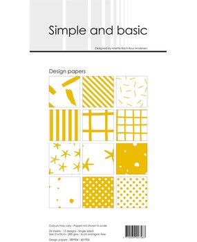 Simple and Basic Mustard Slim Paper Pack (SBP904) (DISCONTINUED)