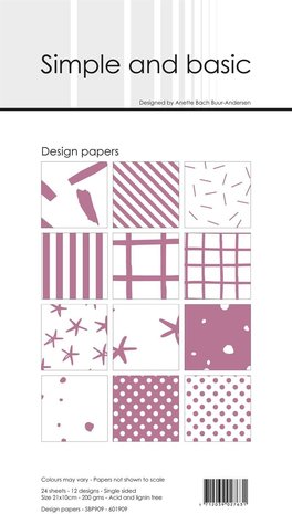 Simple and Basic Old Rose Slim Paper Pack (SBP909) (OUTLET)