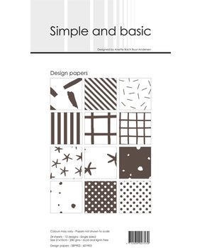 Simple and Basic Warm Grey Slim Paper Pack (SBP903) (DISCONTINUED)