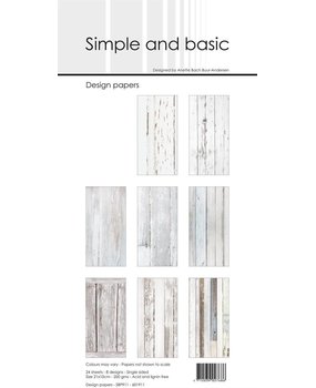 Simple and Basic White Wood Slim Paper Pack (SBP911) (DISCONTINUED)