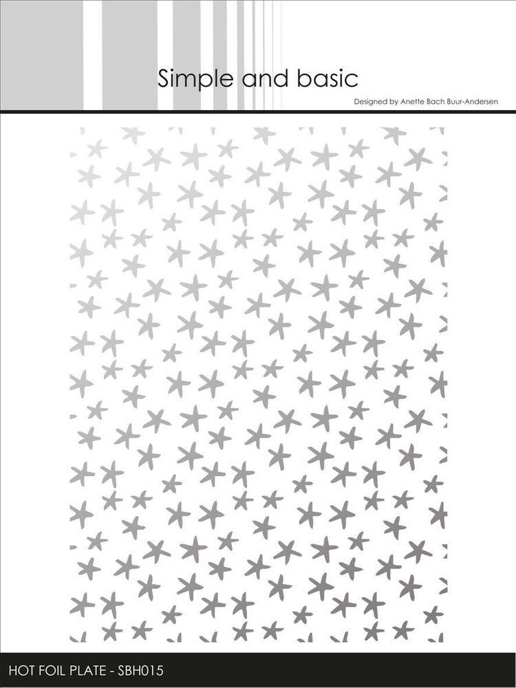Simple and Basic Small Stars Hot Foil Plates (SBH015) (DISCONTINUED)