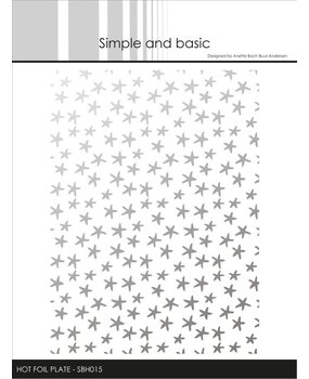 Simple and Basic Small Stars Hot Foil Plates (SBH015) (DISCONTINUED)