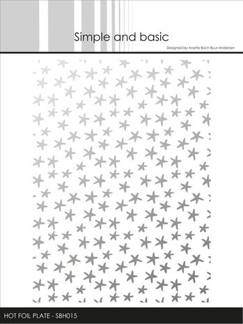 Simple and Basic Small Stars Hot Foil Plates (SBH015) (DISCONTINUED)