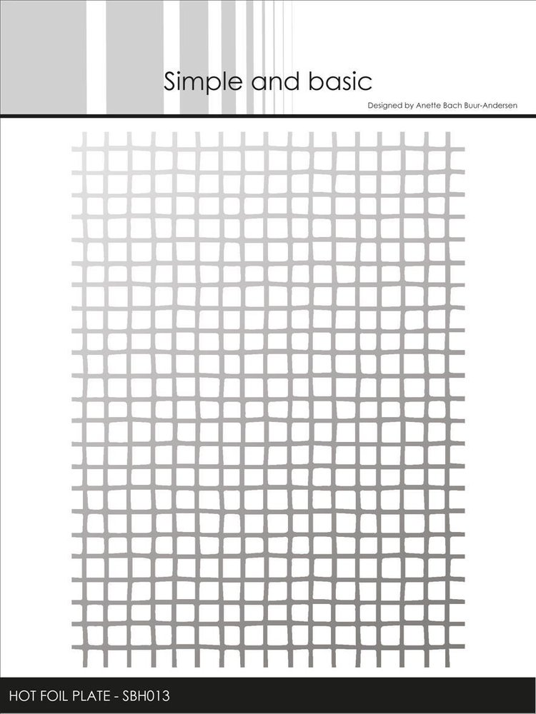 Simple and Basic Diffuse Squares Hot Foil Plates (SBH013) (DISCONTINUED)