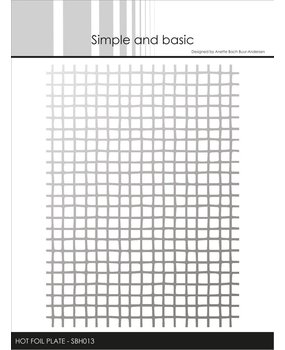 Simple and Basic Diffuse Squares Hot Foil Plates (SBH013) (DISCONTINUED)