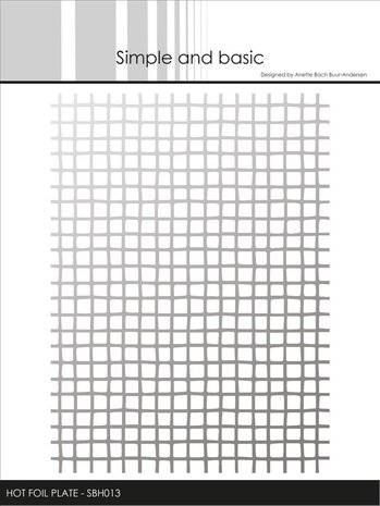Simple and Basic Diffuse Squares Hot Foil Plates (SBH013) (DISCONTINUED)