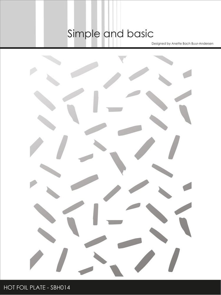 Simple and Basic Confetti Hot Foil Plates (SBH014) (DISCONTINUED)