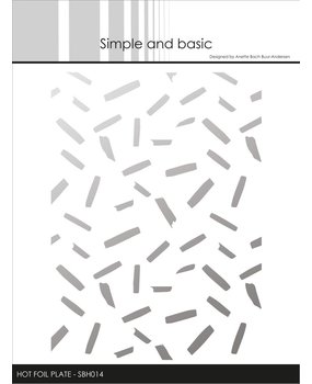 Simple and Basic Confetti Hot Foil Plates (SBH014) (OUTLET)