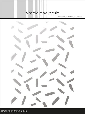 Simple and Basic Confetti Hot Foil Plates (SBH014) (OUTLET)