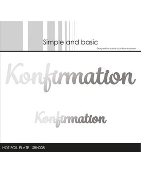 Simple and Basic Konfirmation Hot Foil Plates (SBH008) (DISCONTINUED)