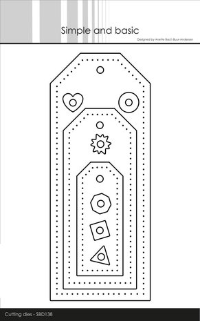 Simple and Basic Long Rustic Tag Cutting Dies (SBD138) (DISCONTINUED)