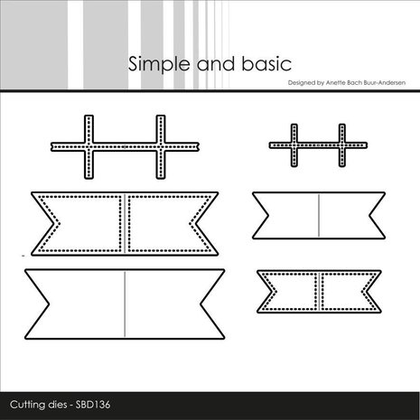 Simple and Basic Mini Flag Cutting Dies (SBD136) (DISCONTINUED)